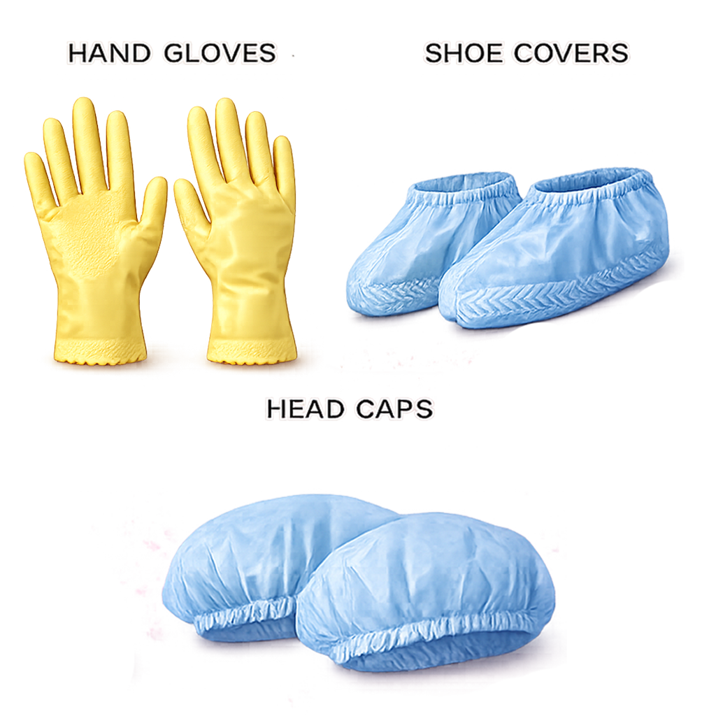 Gloves, Shoe Covers & Caps